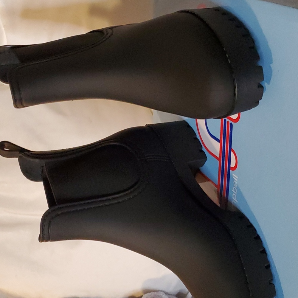 NIB Jeffrey Campbell Cloudy Black Matte Boot - Picture 7 of 11